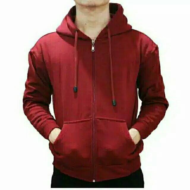 Jaket polos cowok hoodie / hoodie cowo / jaket hoodie / polos jaket