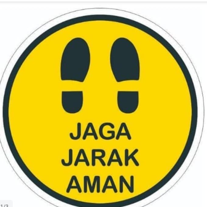 

STIKER SIGN BULAT Diameter 15cm