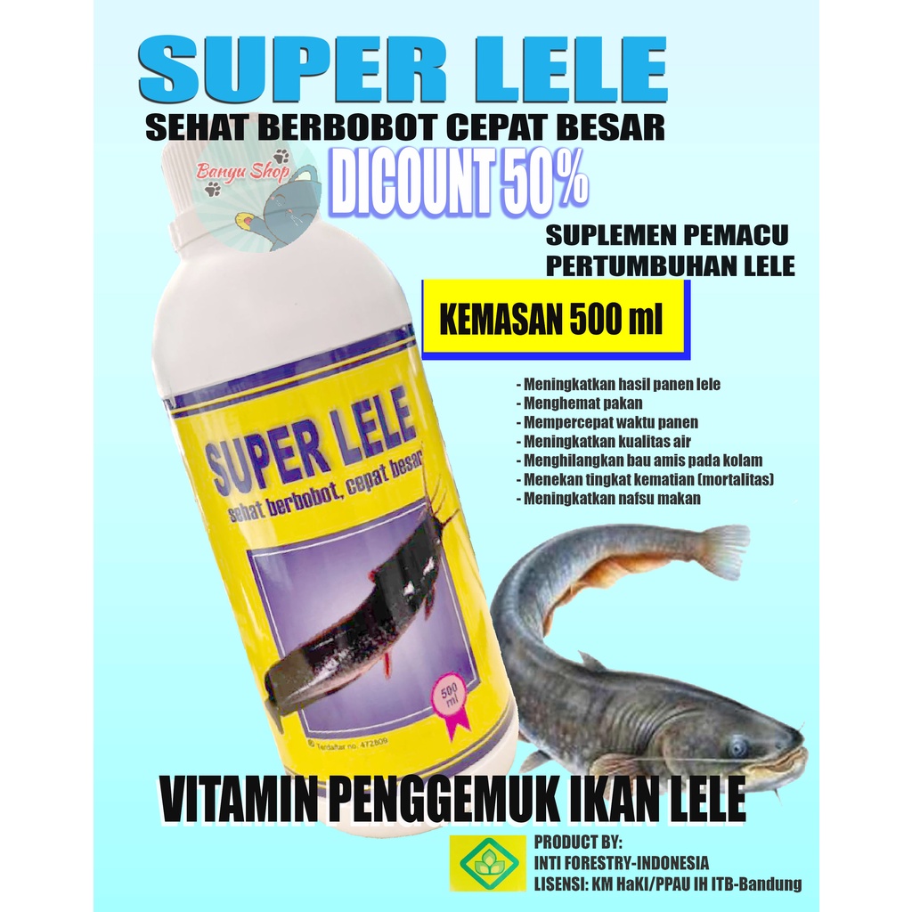 500 ML- SUPER LELE-OBAT PENGGEMUK IKAN LELE,VITAMIN PENGGEMUK IKAN LELE,JAMU PEMACU PERTUMBUHAN IKAN LELE,SIMBA PLUS