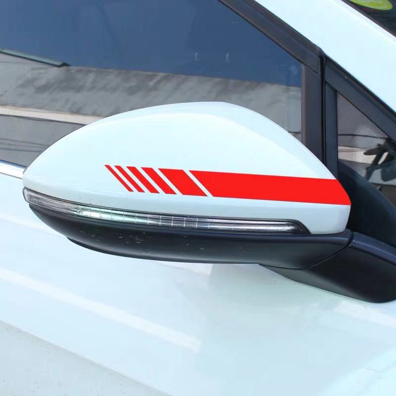 2pcs Stiker Reflektif luminous Untuk Kaca Spion Sepeda Motor