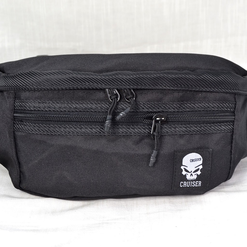 Tas Pria - Tas Pinggang Pria - Waistbag Cruiser Pria Hitam - Tas pinggang Pria Import 7657-3