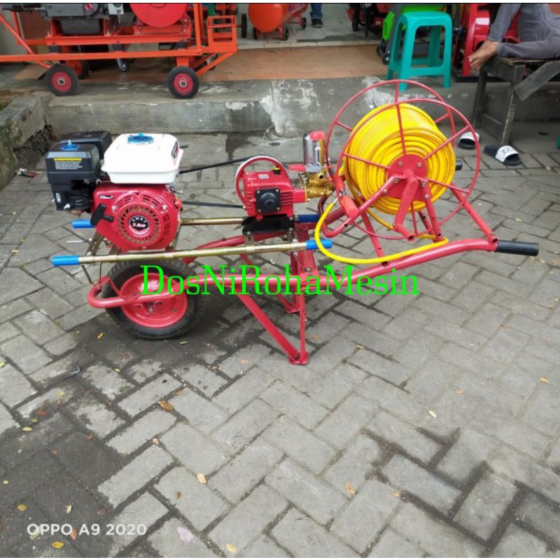 Mesin Sprayer Portabel 4tak Model Angkong/Beko Komplit selang 100meter
