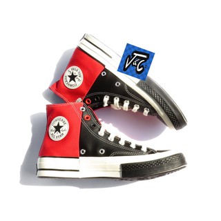 black and red converse mens