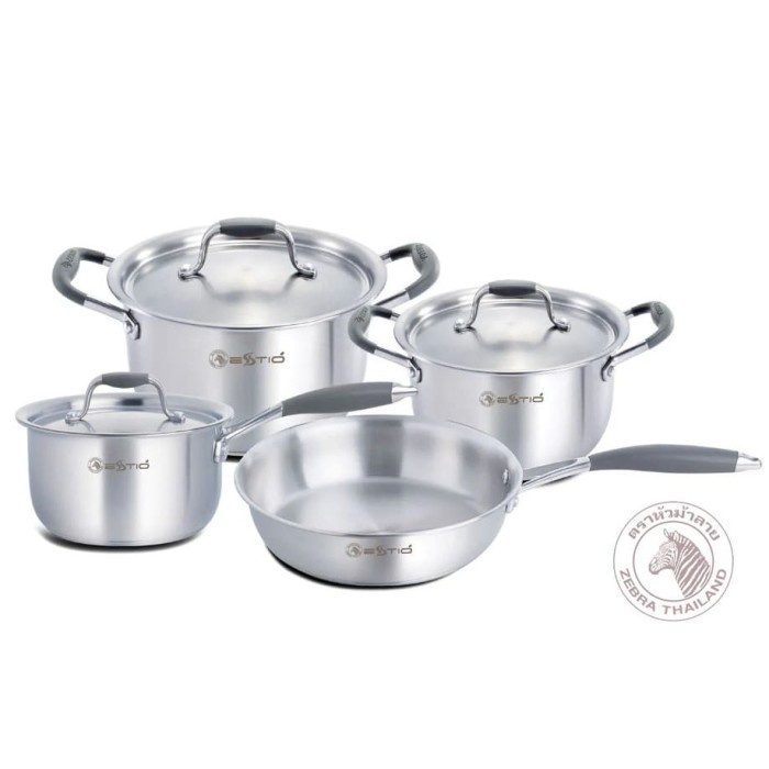Zebra 7 Pcs Cookware Set Estio P101ES7-277 (185277) / Set Panci