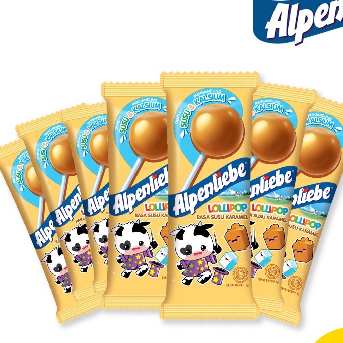 

ALPENLIEBE PERMEN LOLLIPOP Karamel Rasa Caramel 6 gr