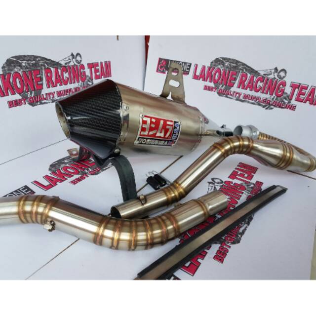 YOSHIMURA R55 FULLSYSTEM HONDA CRF230 CRF 230 STAINLESS LAS CACING BOOM