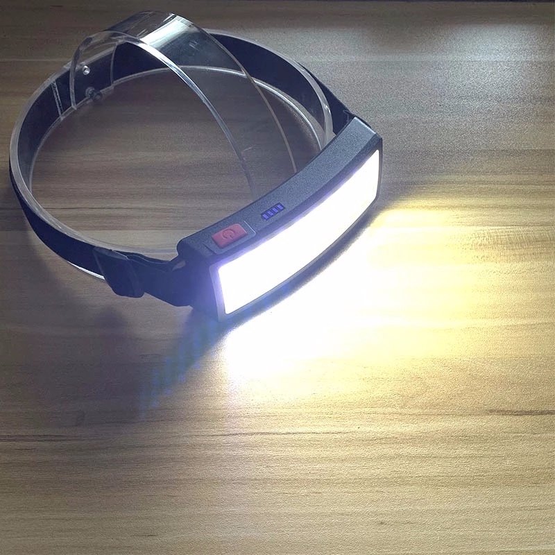 Lampu Senter Kepala Led Cob Anti Air Usb Rechargeable Untuk Lari / Bersepeda / Memancing / Camping / Hiking