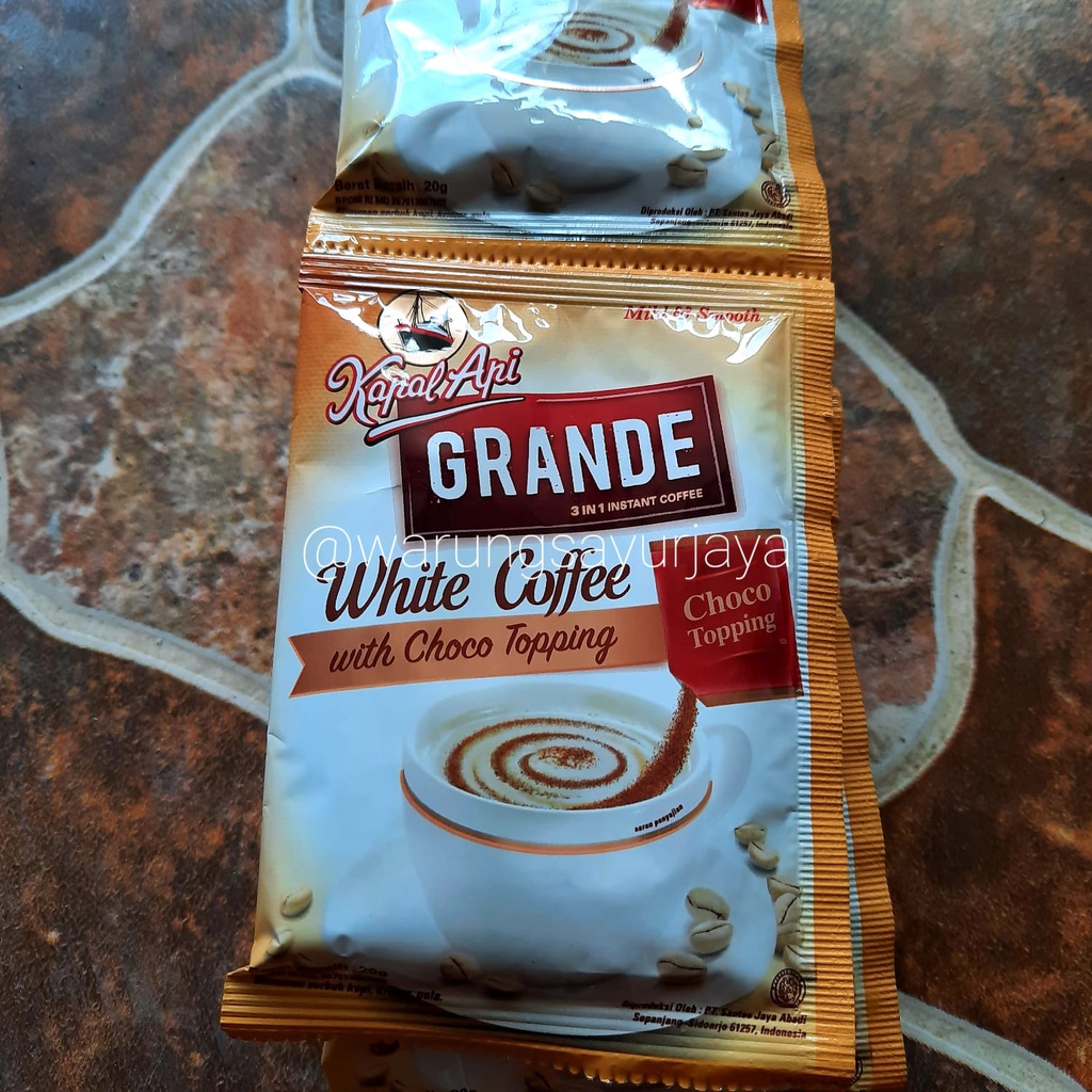 

Kapal Api Grande White Coffee / 10 Sachet