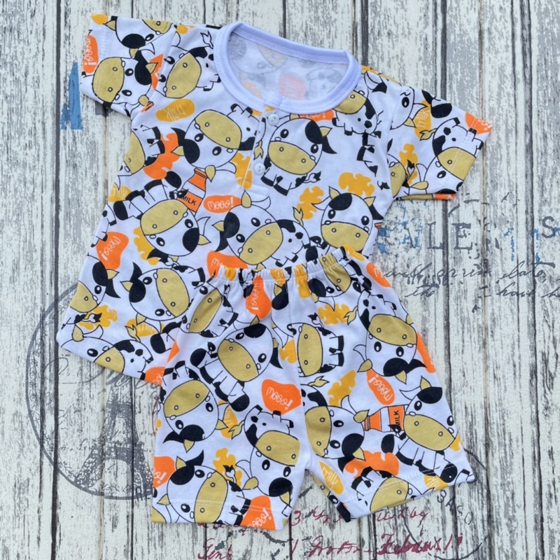 Setelan Baju Bayi Baju Oblong Baju Setelan Wangki Bayi Setelan Baju Bayi Kancing Depan DNW BABY