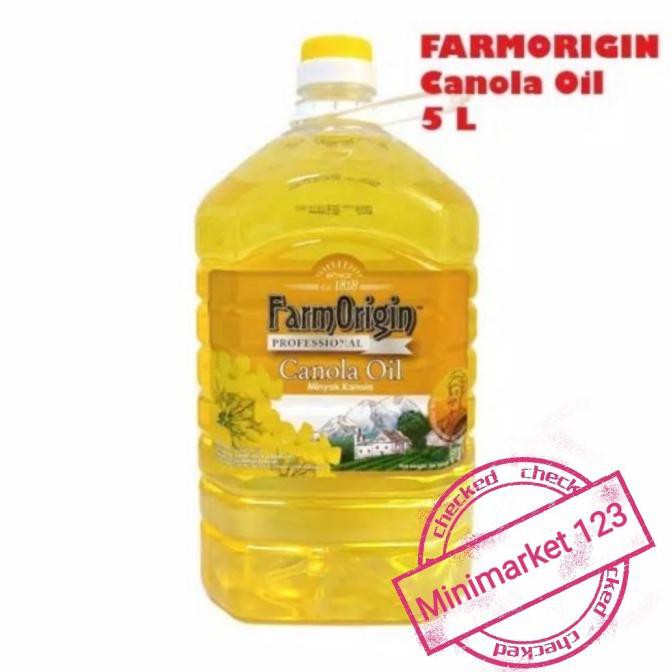 

Canola Oil Farm Origin 5 L 5 Liter / Minyak Canola FarmOrigin 5L