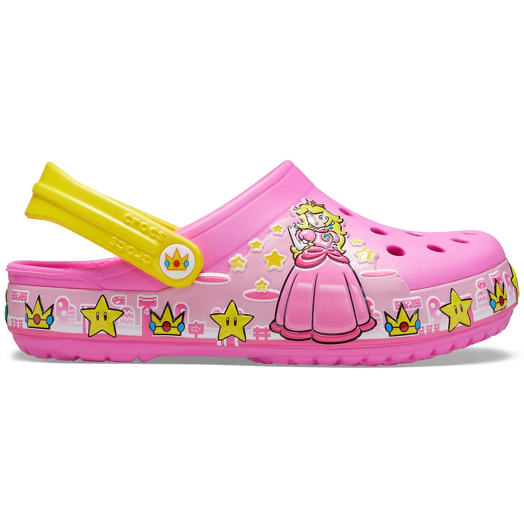 Crocs Princess Peach Super Mario Bros Sandal Anak Cewek Perempuan Original Crocs