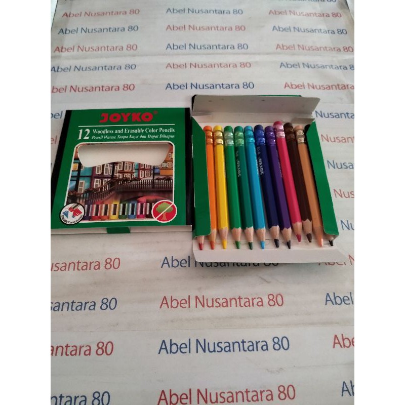 

pensil warna joyko kecil bisa di hapus isi 12 pcs