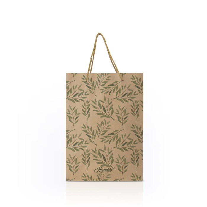 

Tas Kertas / Paper Bag Harvest (L) Autumn Vibes - Green Leaves