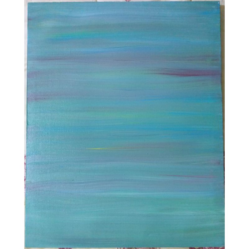 painting acrylic on canvas 40x50 ABSTRACT Blue