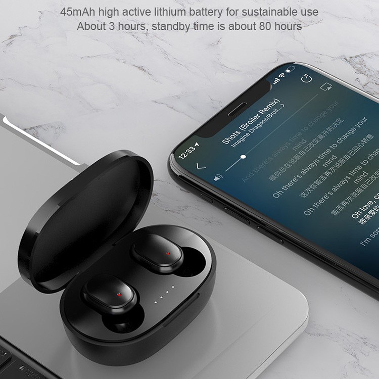 Upgrade A6S HiFi Bass TWS Headset Bluetooth Sport Earphone Wireless-3