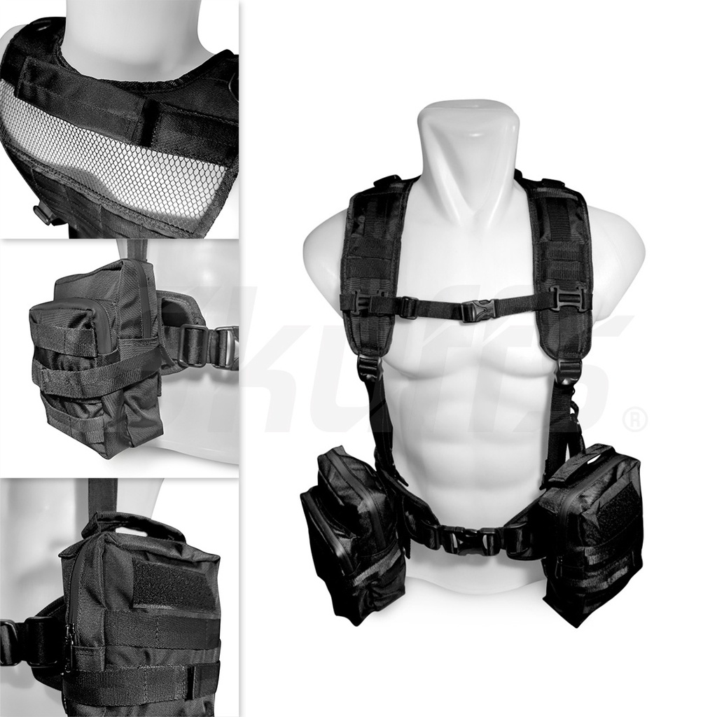 Skuffs Ronin chest bag chest rig bag waist bag tas selempang tas dada cross chest bag vest