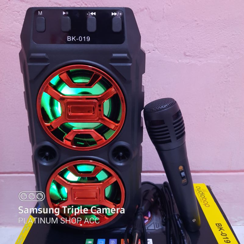 SPEAKER BLUETOOTH SX-Y2006-BK O19 BONUS MIC KARAOKE/SALON AKTIF WIRELESS SUPER BASS USB RADIO FM