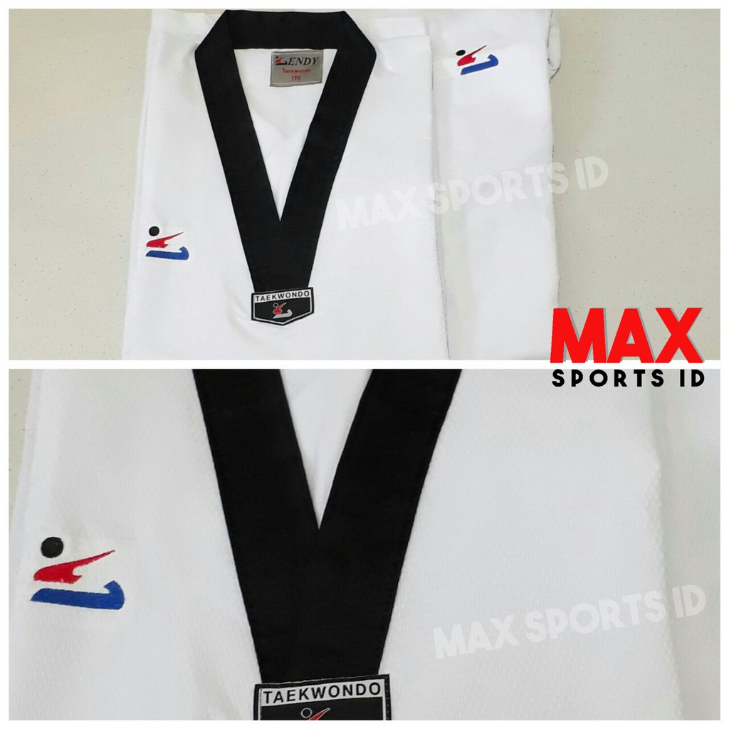 Dobok Sendy Senior Diamond Two Seragam Taekwondo Kerah 