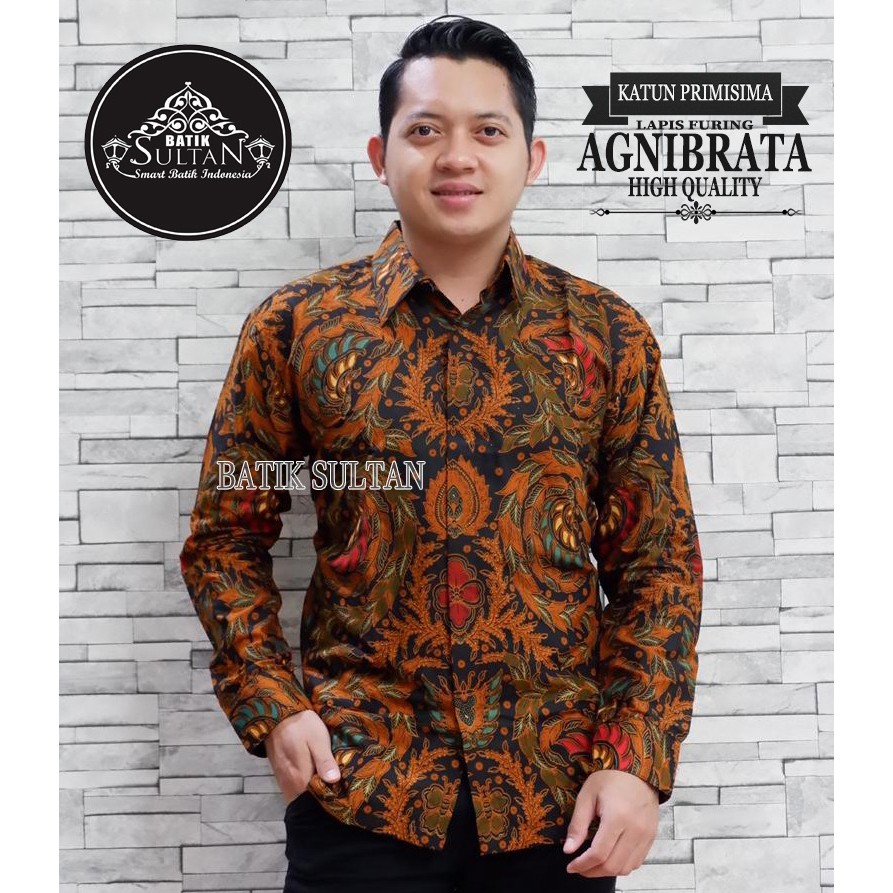 Arjanta Colet Kemeja Batik Pria Panjang Full Furing by Batik Sultan