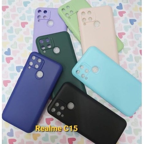 Case TPU Macaron Warna Warni Realme C15