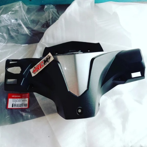 BATOK TOTOK BODI BODY COVER ATAS BELAKANG STIR SETIR STANG ALL NEW SUPRA X 125 FI 53206-K41-N00ZA