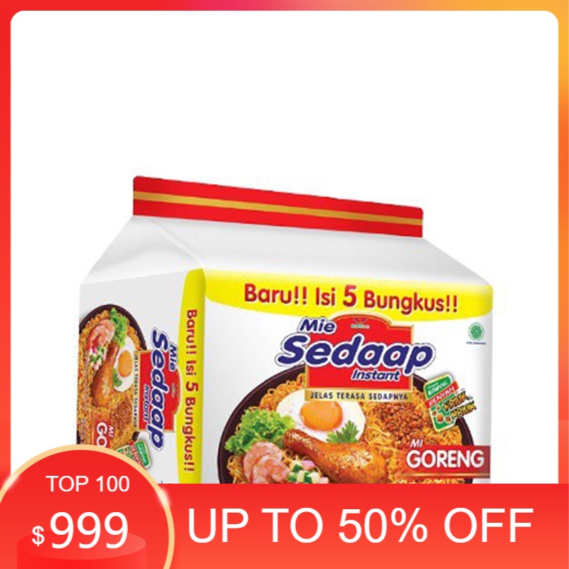 

Sedaap Mie Instan Goreng 5 x 90 gr gratis ongkir