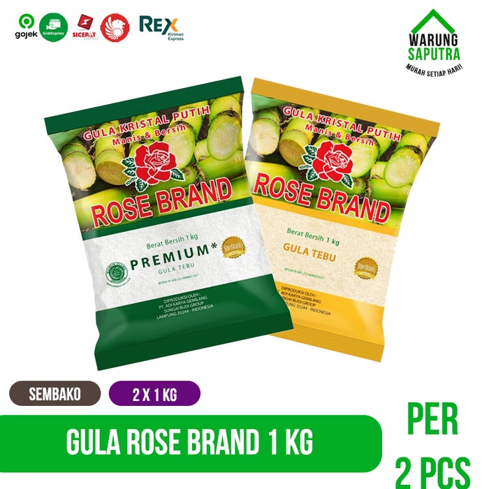 

Paket Bundle Gula Rose Brand Kuning / Hijau 1 kg per 2 Pcs