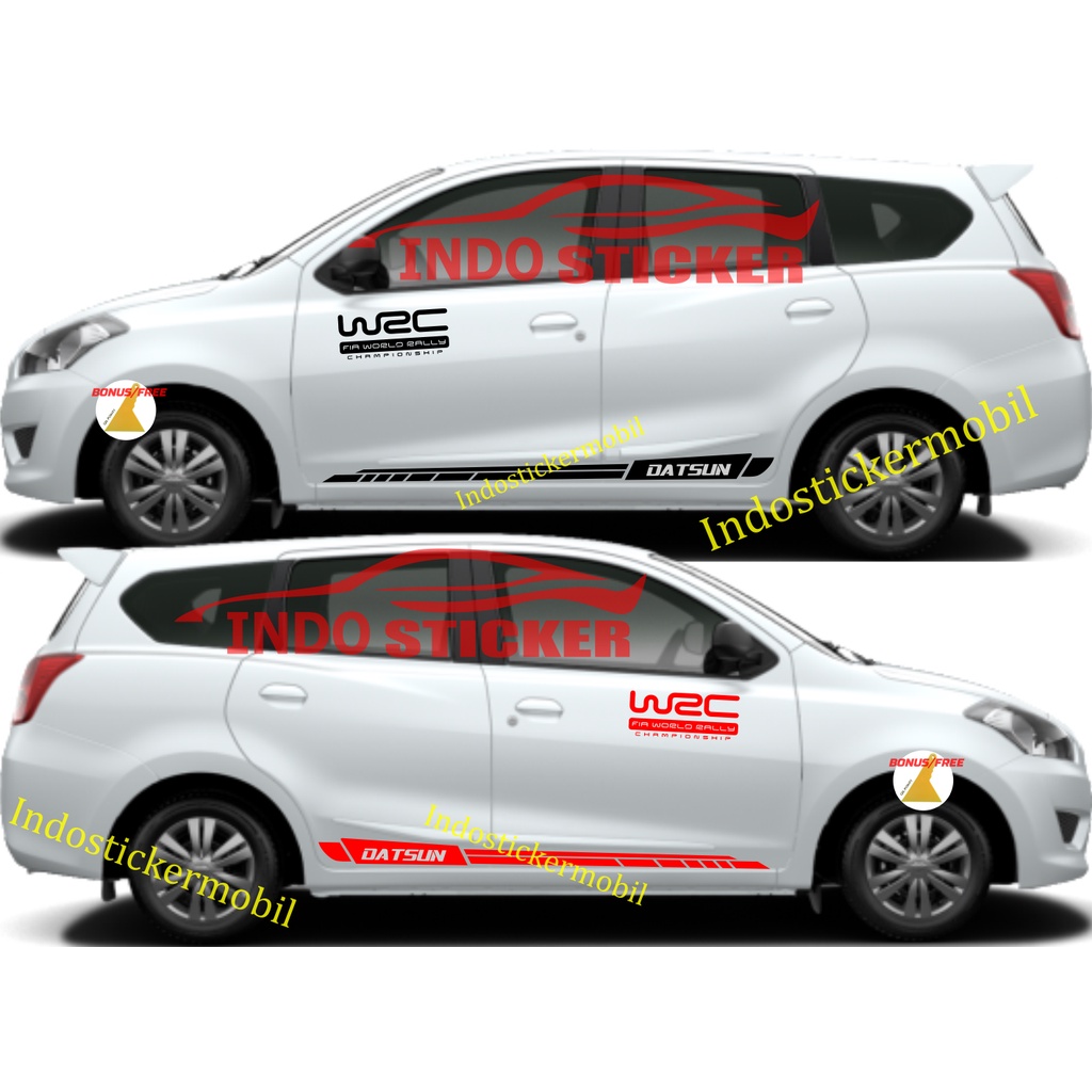 Sticker stiker mobil datsun go plus stiker list mobil datsun go+ panca 3 baris