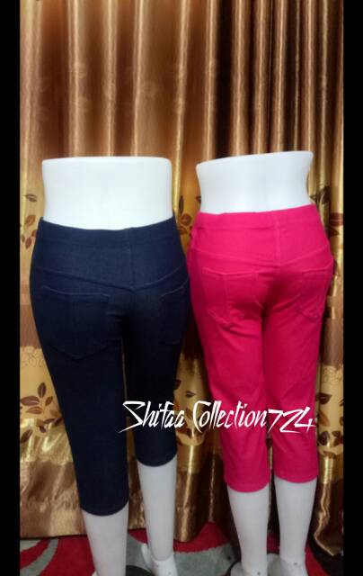 Celana Pendek Wanita Dewasa / Legging Murah / Celana Pendek Wanita / Celana  Legging 7/8  Kantong (Jumbo Dewasa)