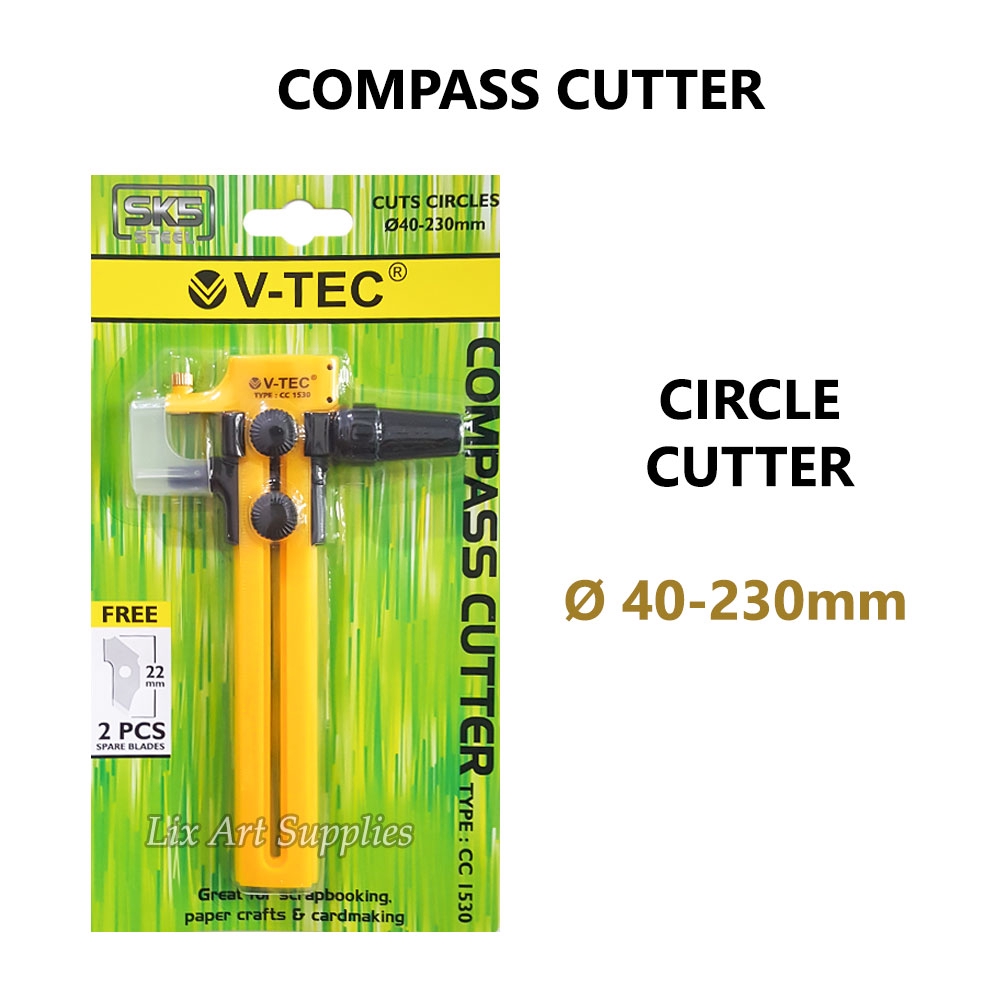 

V-TEC Compass Cutter / Circle Cutter CC-1530 / Pemotong Lingkaran