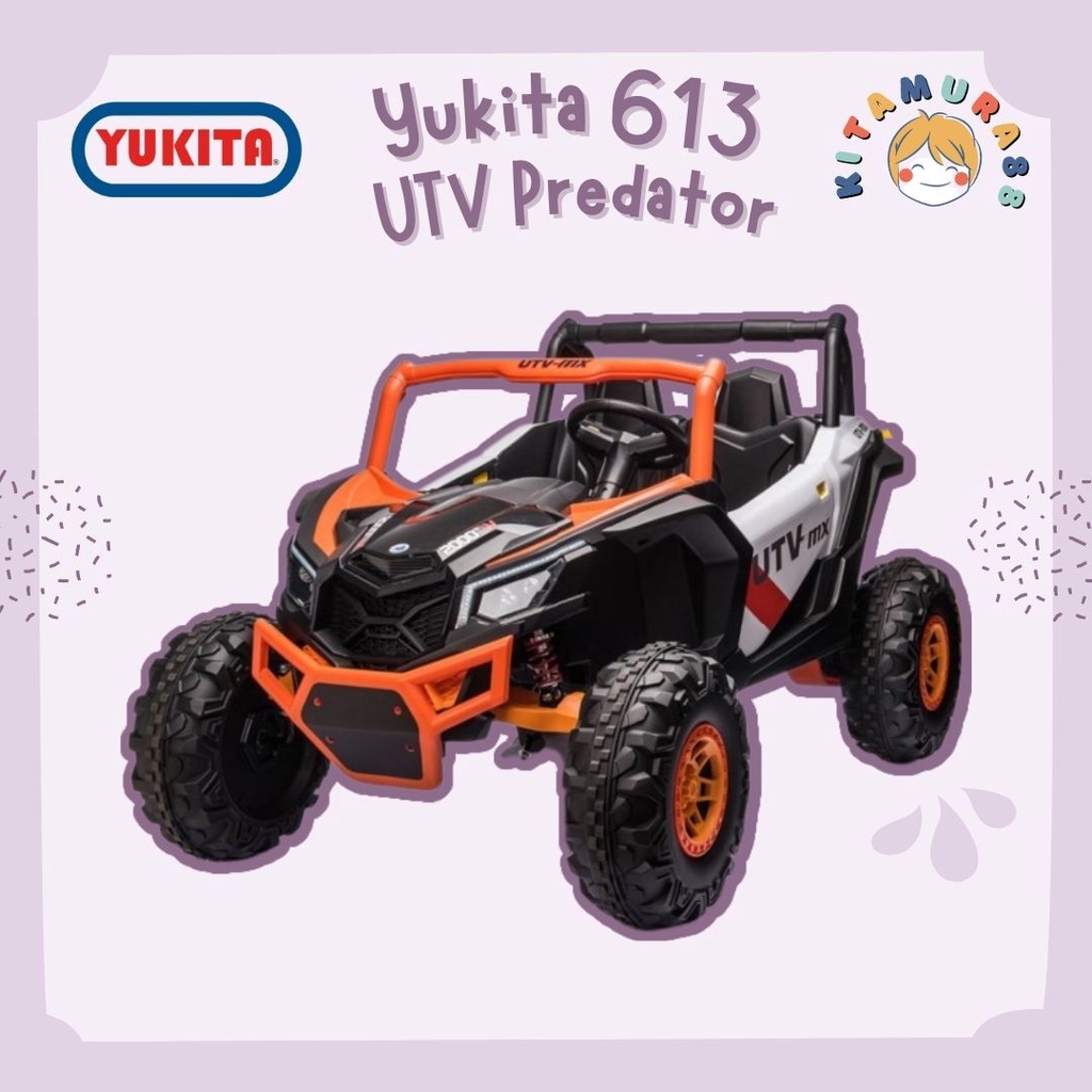 TERBARU!!! Mainan Maenan ANAK MOBIL MOBILAN AKI UTV PREDATOR - YUKITA 613 BAN KARET