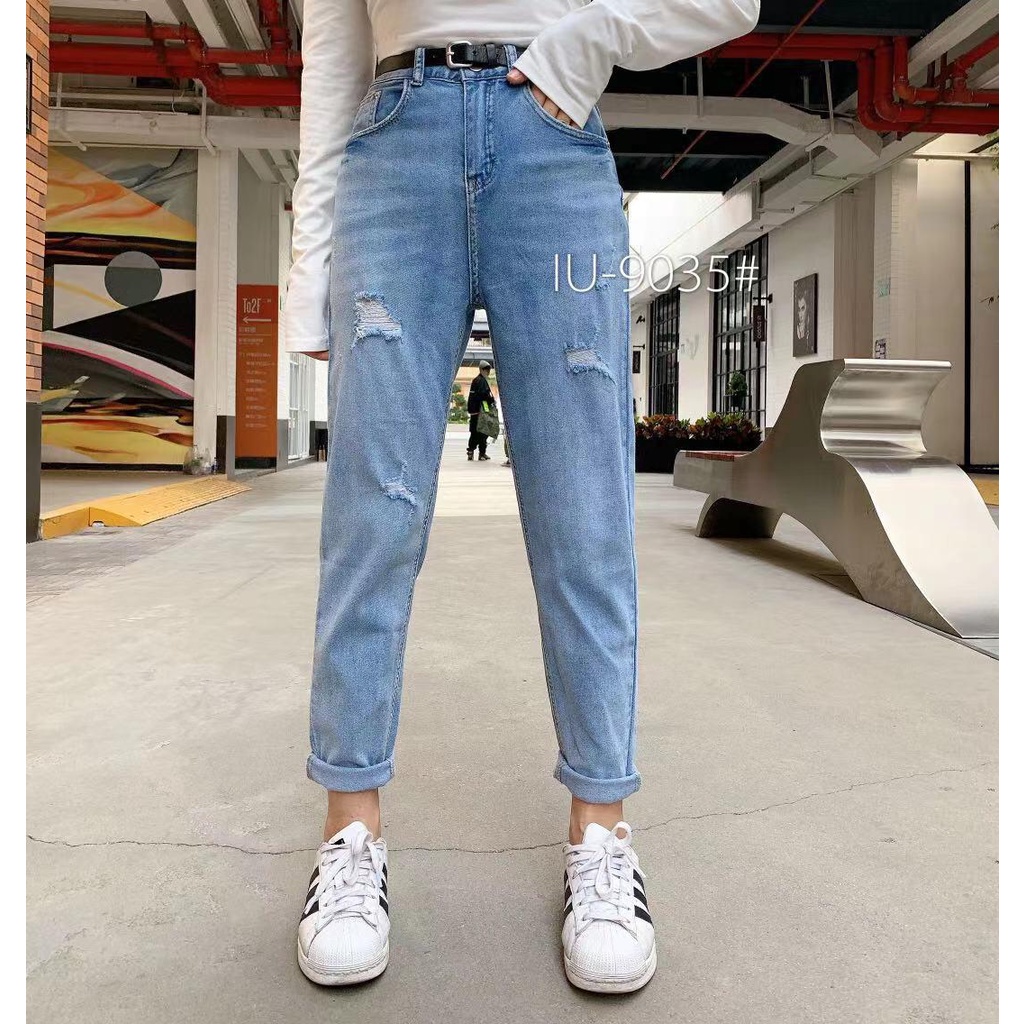 9035#jeans import terbaru, jeans wanita/ jeans robek