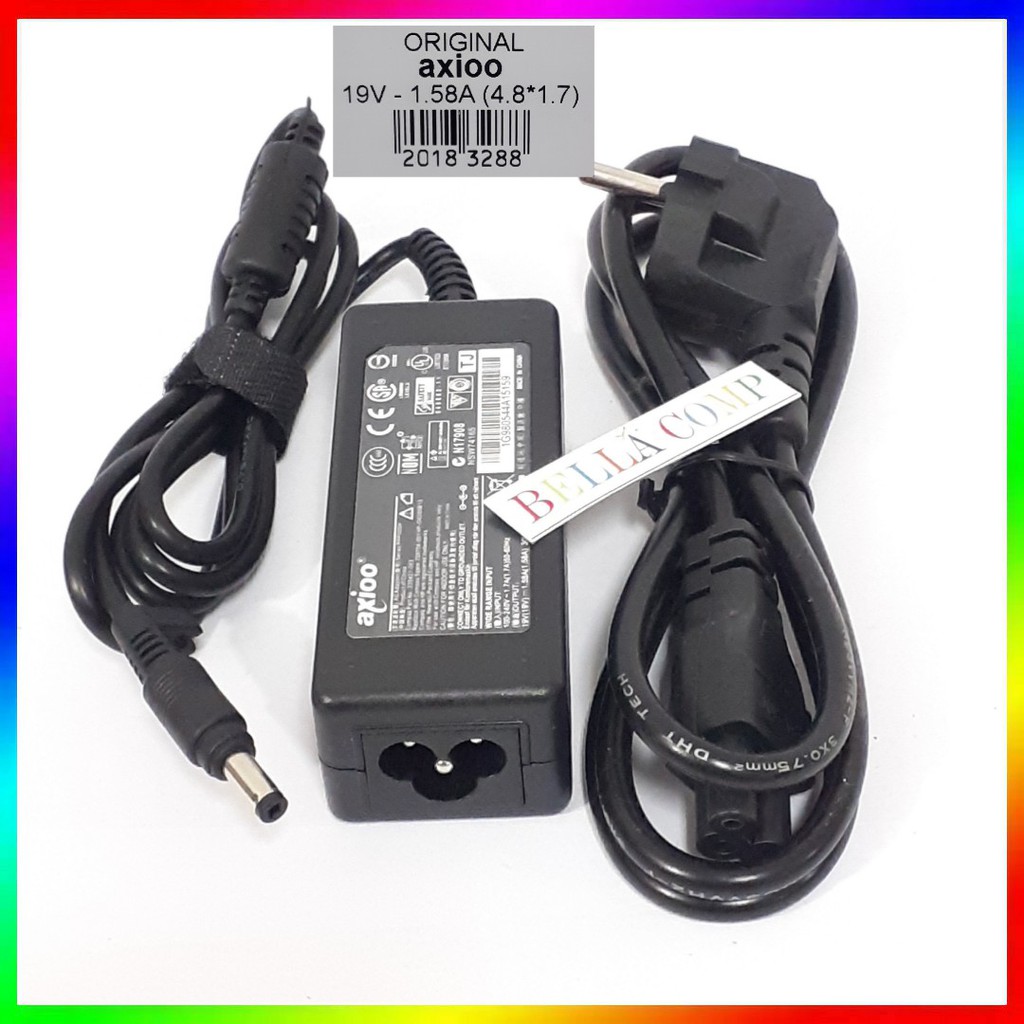 ADAPTOR CHARGER CASAN LAPTOP AXIOO PICO PJM,CJM 19V-1.58A 4.8x1.7mm ORIGINAL