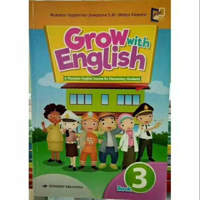 Buku Grow With English Book 3 Bahasa Inggris Kelas 3 Sd Erlangga Shopee Indonesia