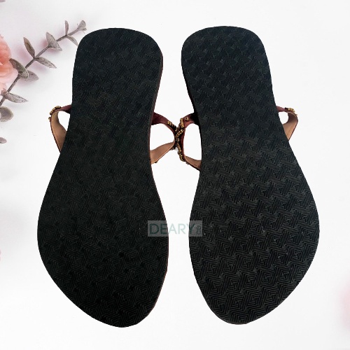 SANDAL MANIK MANIK ETNIK MONTE BALI FLAT CANTIK UNIK | NIDEARI BALI