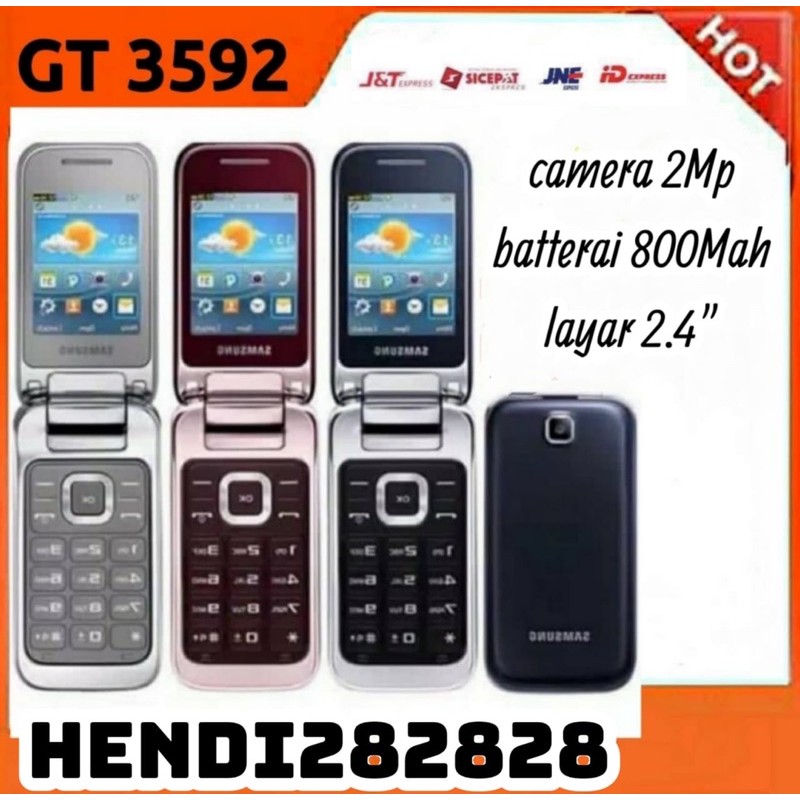 [BARU] PROMO SAMSUNG GT C-3592 / HP SAMSUNG LIPAT CAMERA TIPE C-3592 / SAMSUNG  LIPAT 3592