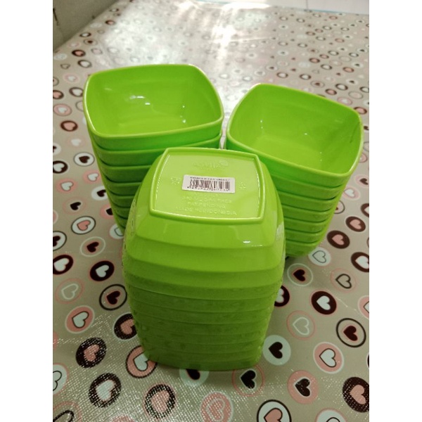 mangkok segi ulir sergio 4,5 inc | mangkok sup buah|mangkok plastik tebal