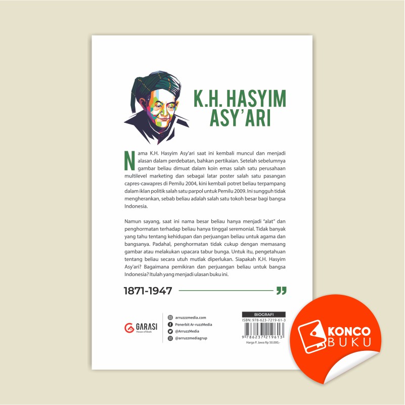 Arruzz Media Buku Biografi Kh Hasyim Asy Ari 1871 1947 Shopee Indonesia