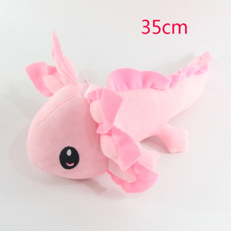 Mainan Boneka Stuffed Plush Kartun Axolotl 3 Warna 35cm Untuk Anak / Dewasa