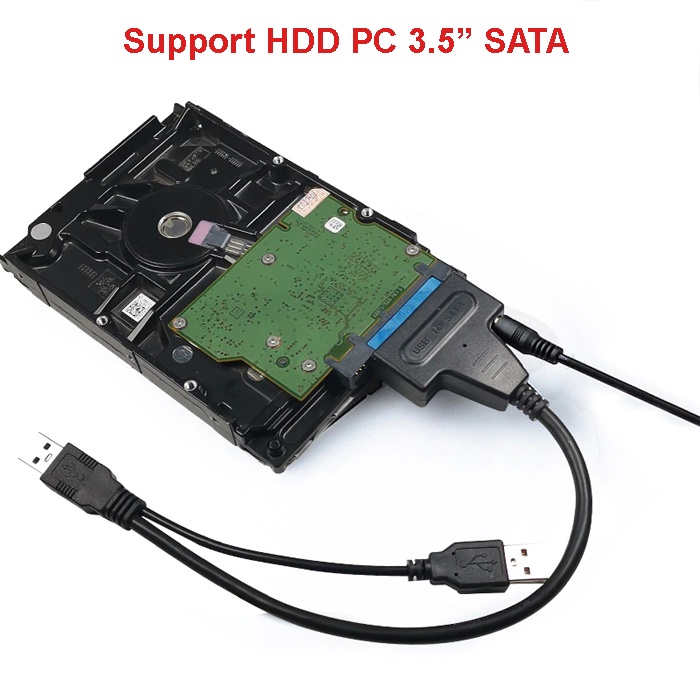 USB 3.0 to SATA CABLE HDD CONVERTER Support 4TB