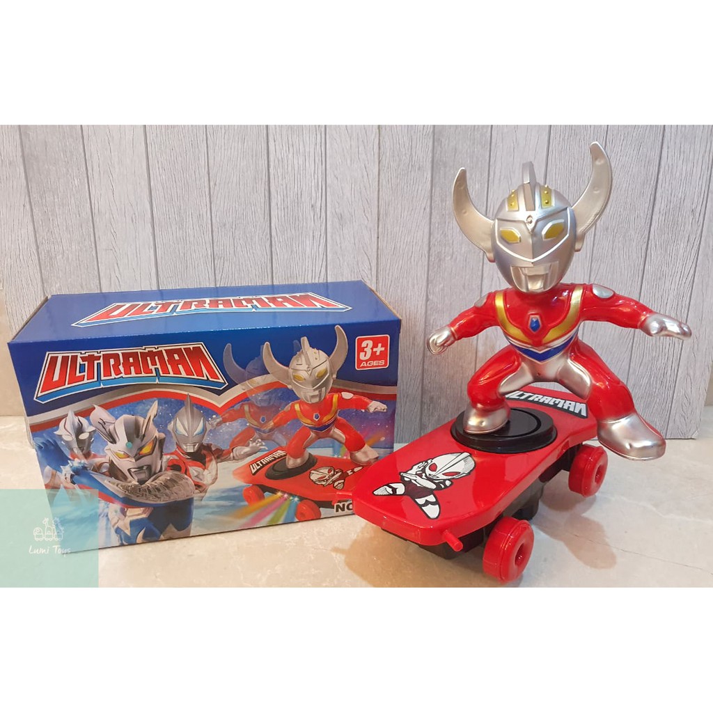 Mainan Anak Ultraman Scooter Skateboard Robot Ultra Man 815