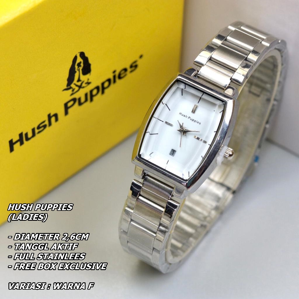 JAM TANGAN WANITA HUSH PUPPIES RANTAI BODY OVAL TANGGAL AKTIF