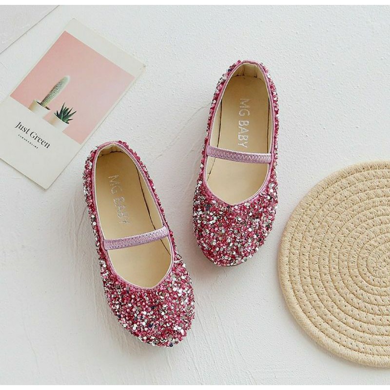FULLFILLSHOP9_ Sepatu anak Import - MG Baby Shoes Blinky Pink