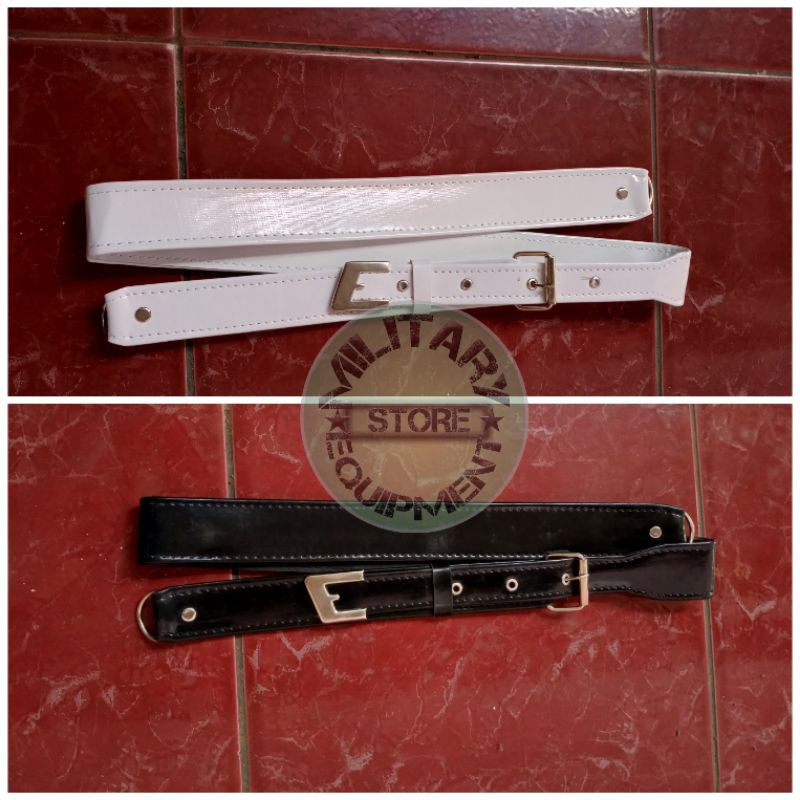 Selempang warna hitam/putih - Selempang polri/dishub/pol PP/security