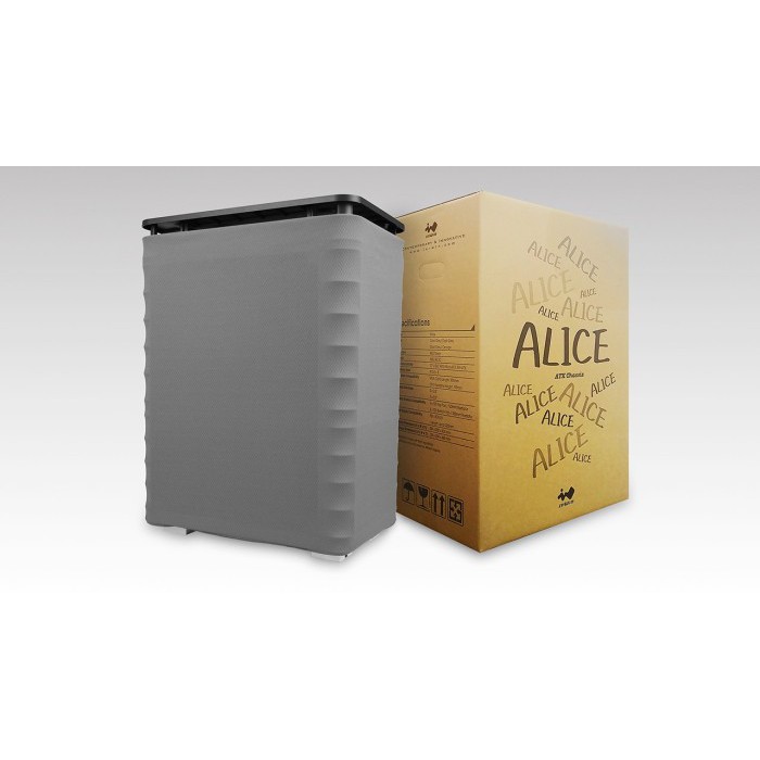 InWin Case Alice ATX with Dustproof Cover (GREY Top) / TOTEM CLOTH