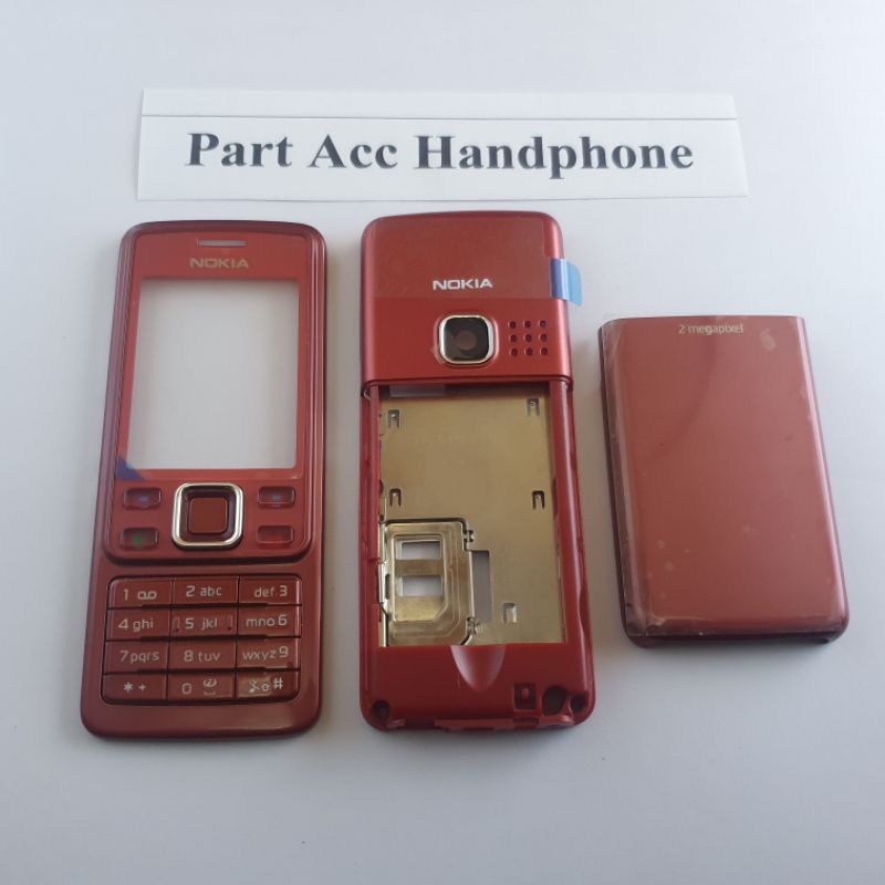 casing nokia 6300 full merah edition original