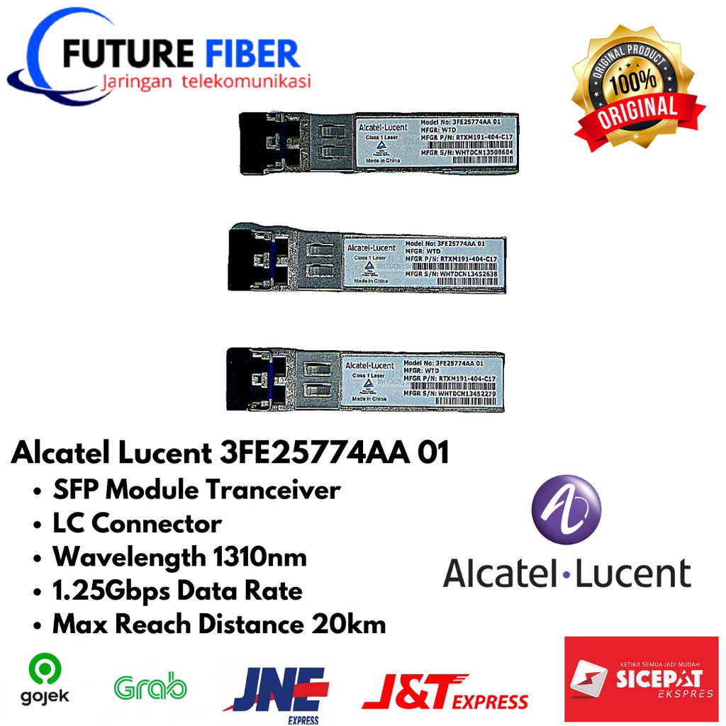 Alcatel Lucent 3FE25774AA 01 SFP Transceiver Module