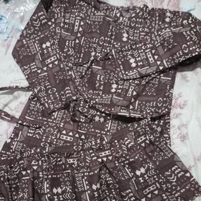 Gamis Katun Kaktus Etnik Retro Batik Rempel Jumbo Xl Busui