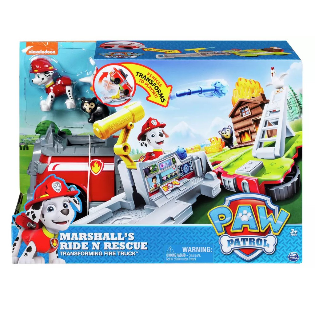 paw patrol ride and rescue vehicles