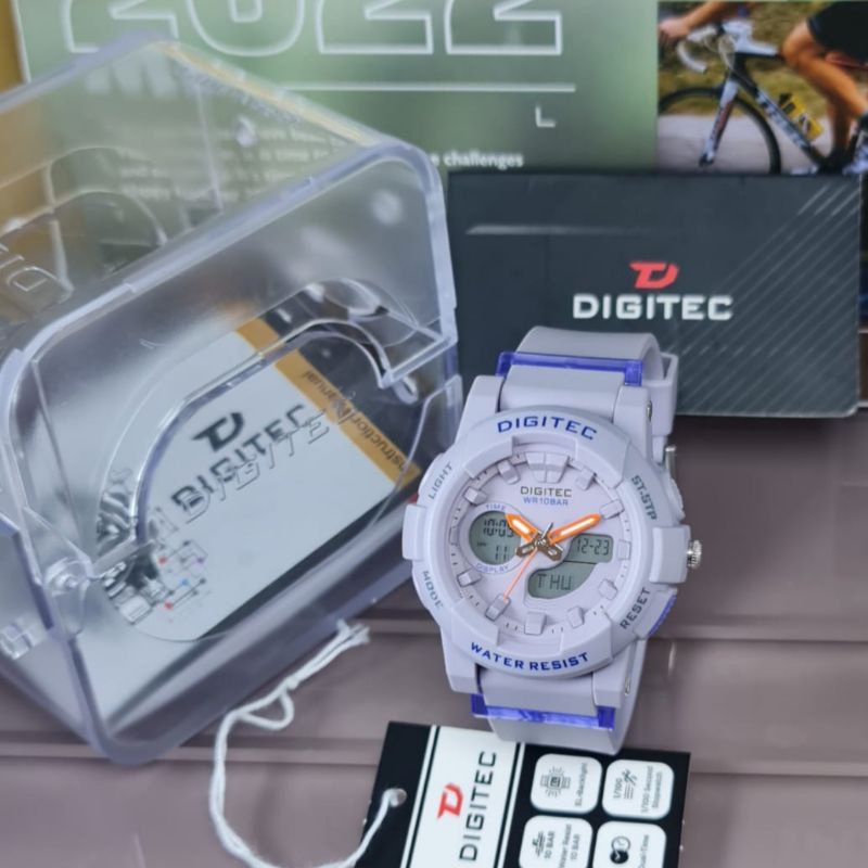 Jam Tangan Wanita Analog Digitec 4083 Rubber Original